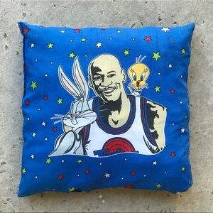 Space Jam Rare Vintage 90s 1996 MJ Pillow
